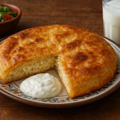 Byrek me Oriz – Albanische Reis-Pastete mit Joghurt