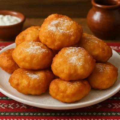 Petulla – albanische frittierte Teigfladen