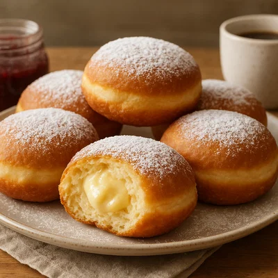 Gefüllte Krofne (lockere Krapfen)
