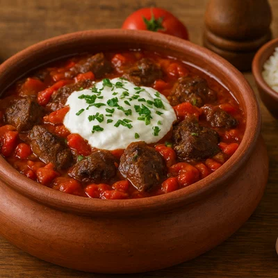 Tavë dheu – albanische Kalbsleber aus dem Tontopf