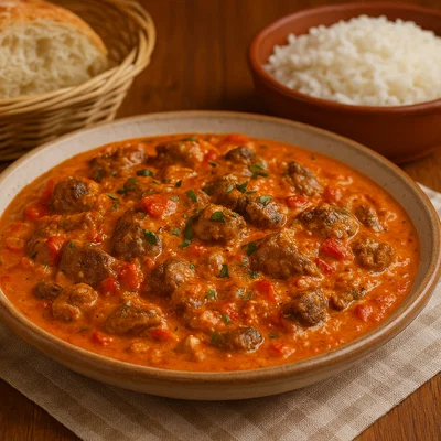 Fërgesë me mëlçi (Fërgesë mit Kalbsleber)