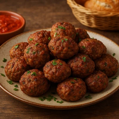 Qofte Korçare – kleine albanische Hackbällchen aus Korça
