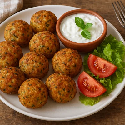 Qifqi – Gjirokastraer Reisbällchen mit Minze und Ei