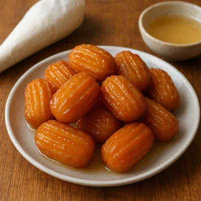 Tullumba – frittierte Sirup-Krapfen