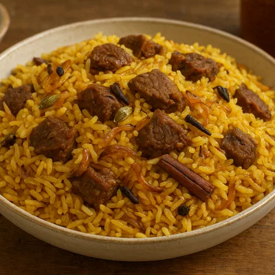 Tehari – Würziger Reis mit Rindfleisch aus Dhaka