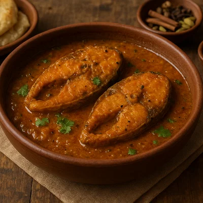 Rui Macher Kalia – Bengalisches Rohu-Fischcurry