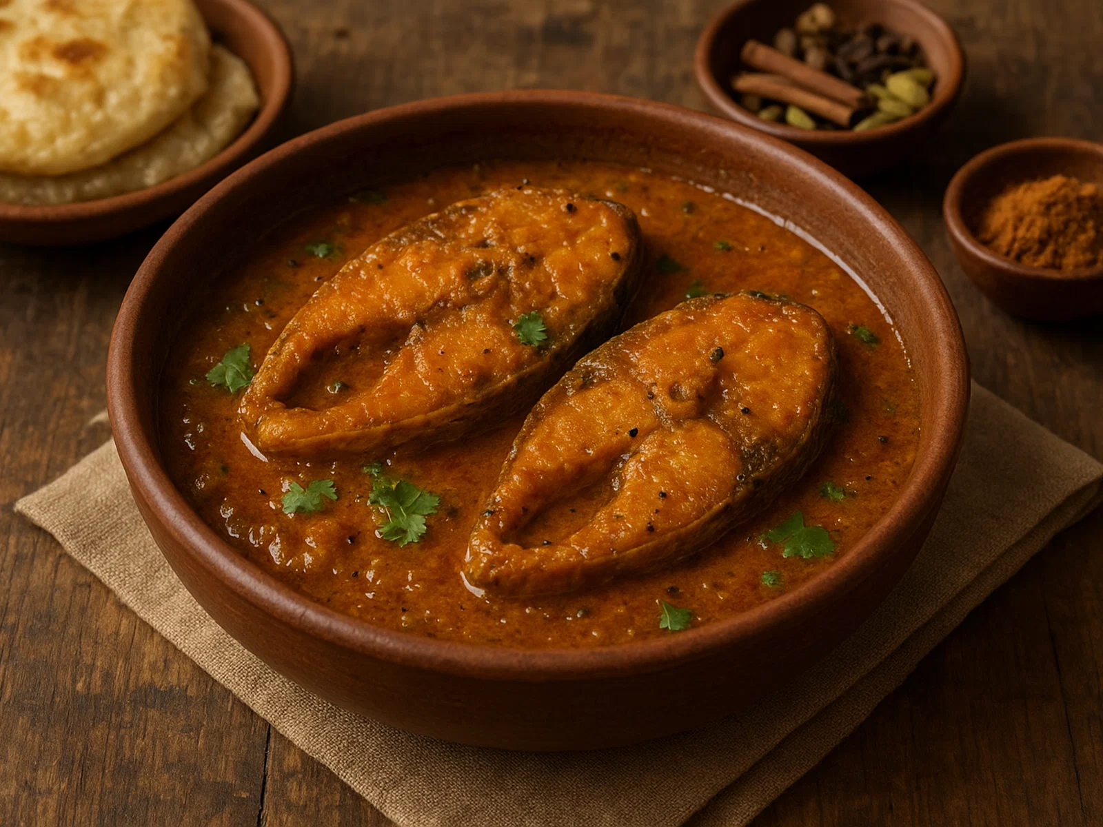 Rui Macher Kalia – Bengalisches Rohu-Fischcurry