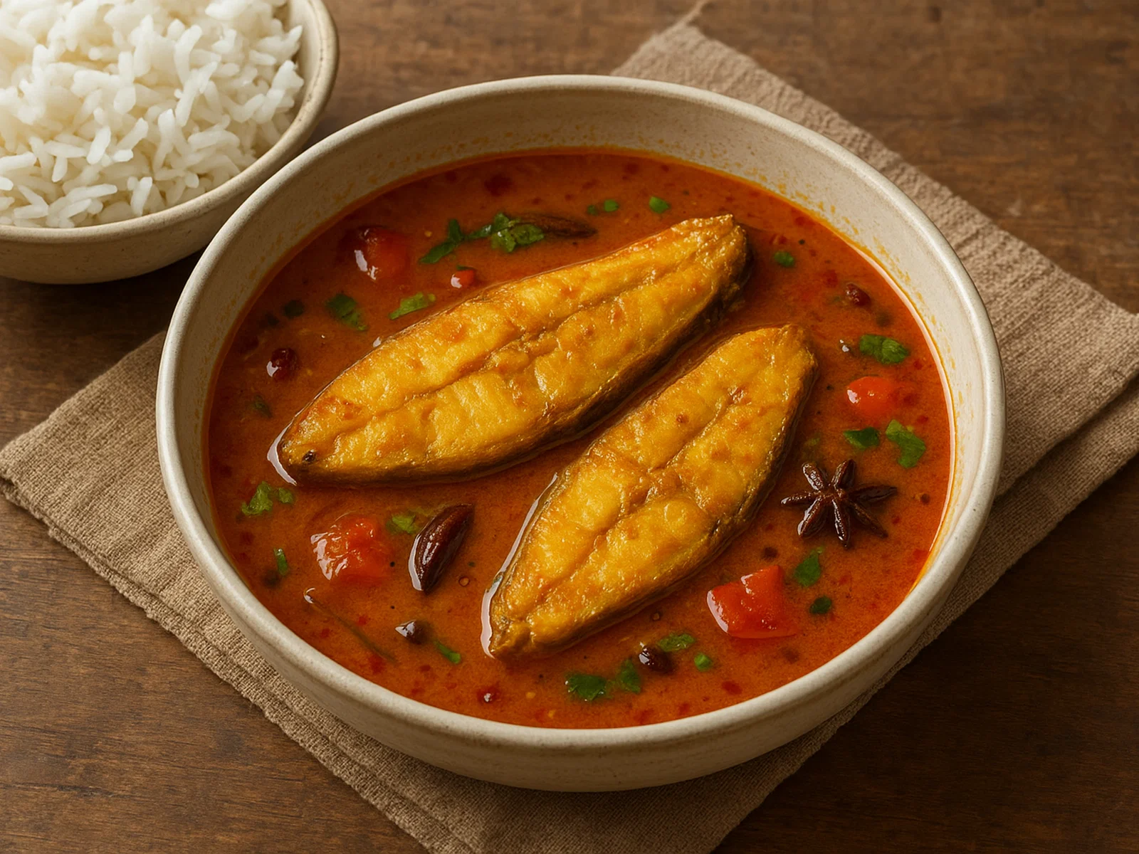 Pabda Macher Jhol – Leichtes Bengali-Fischcurry mit Pabda