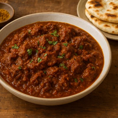 Beef Bhuna – langsam geschmortes würziges Rindfleisch