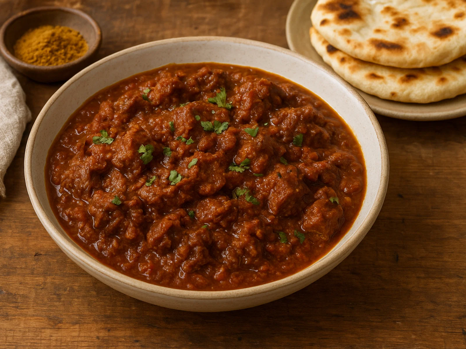 Beef Bhuna – langsam geschmortes würziges Rindfleisch