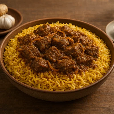 Beef Tehari – Würziger Rindfleischreis