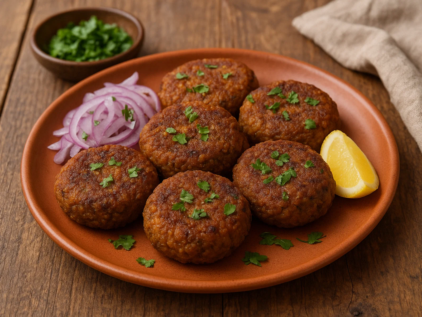 Shami Kebab – würzige Hack-Linsen-Frikadellen