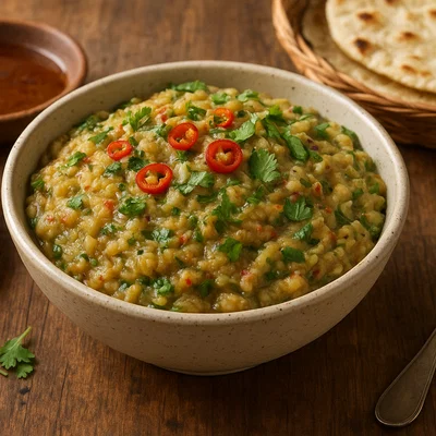 Begun Bhorta – Bengalisches Püree aus gegrillter Aubergine