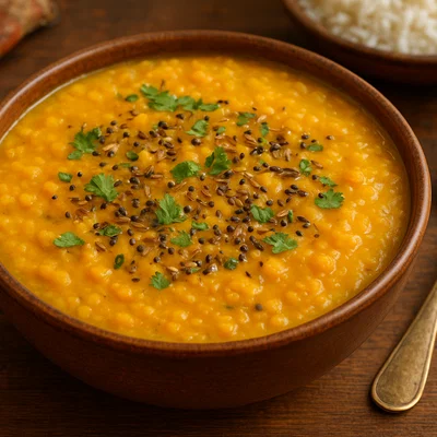 Masoor Dal – Rote Linsen mit Panch Phoron