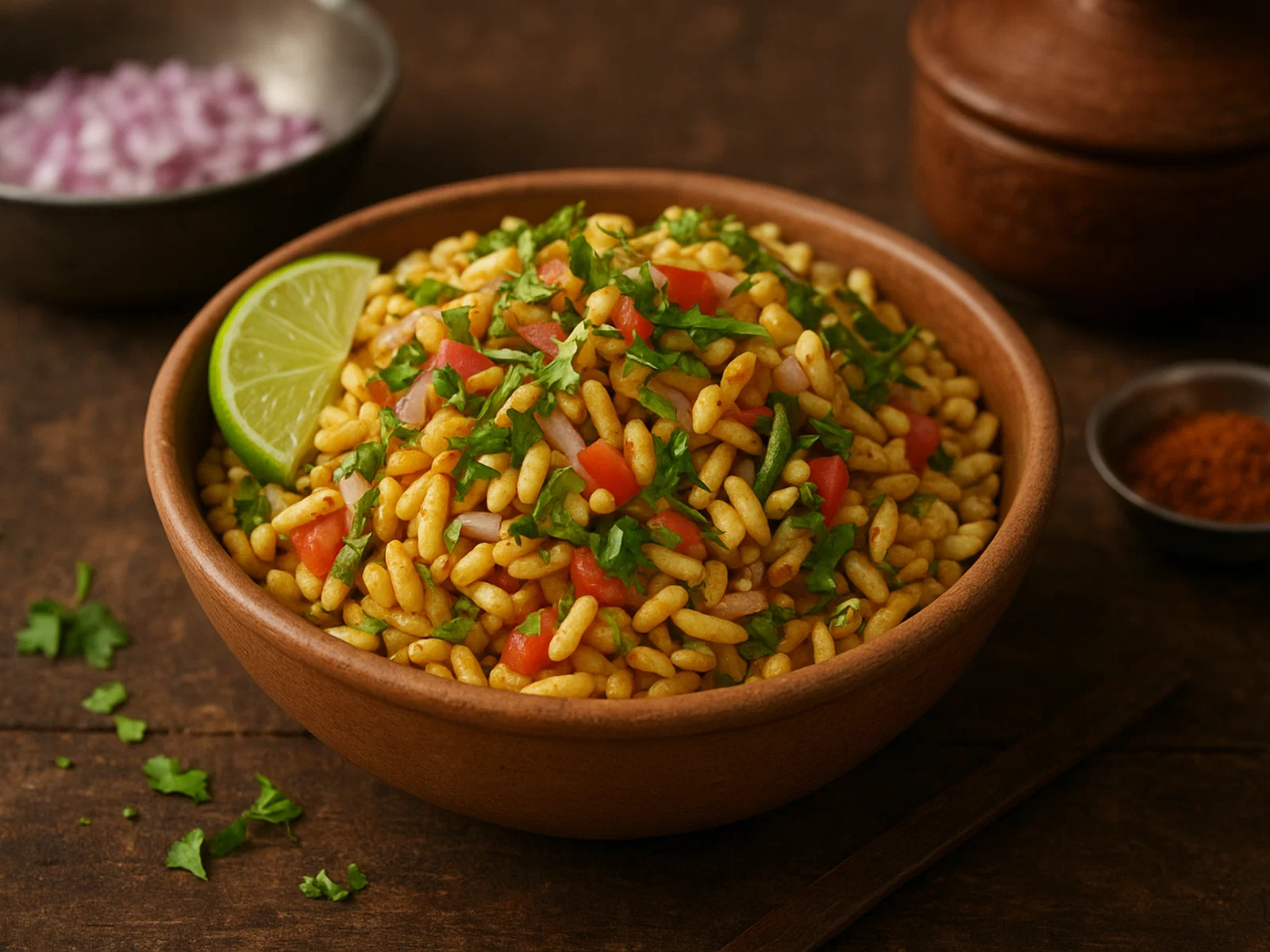 Jhalmuri – würziger Puffreis-Snack aus Kolkata