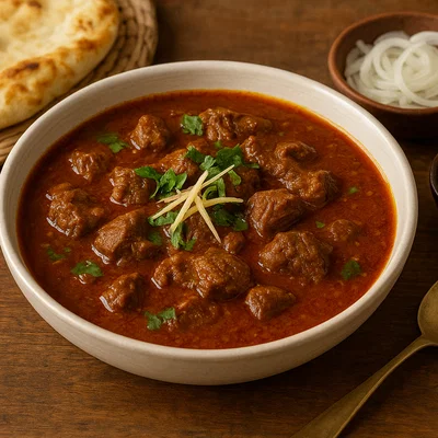 Nihari – langsam geschmorter würziger Rindfleischeintopf