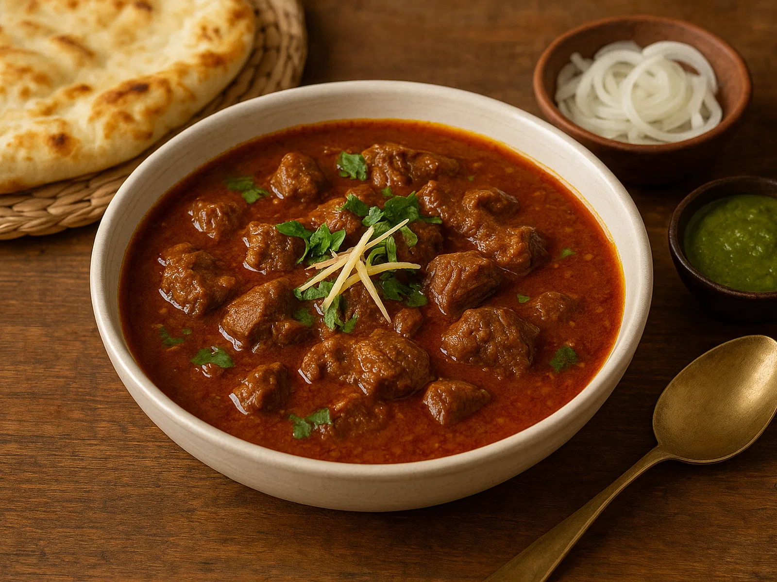Nihari – langsam geschmorter würziger Rindfleischeintopf