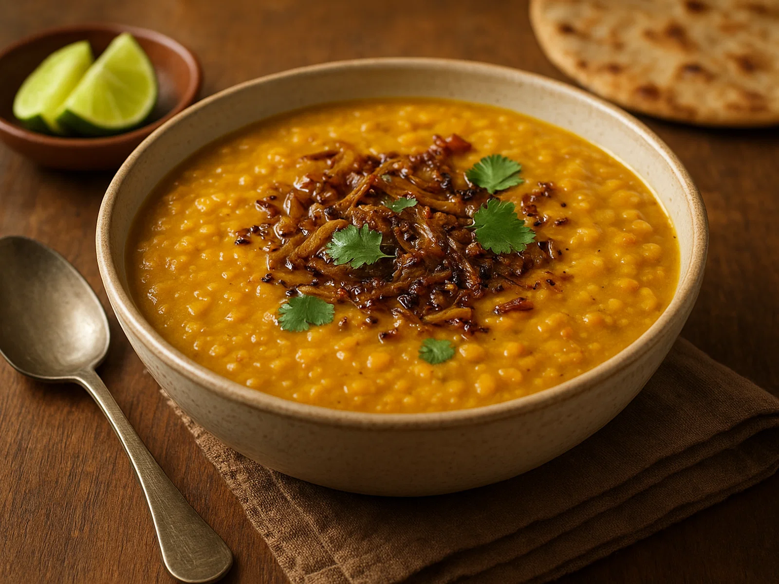 Indisches Dal mit Tarka (würziges Linsengericht)
