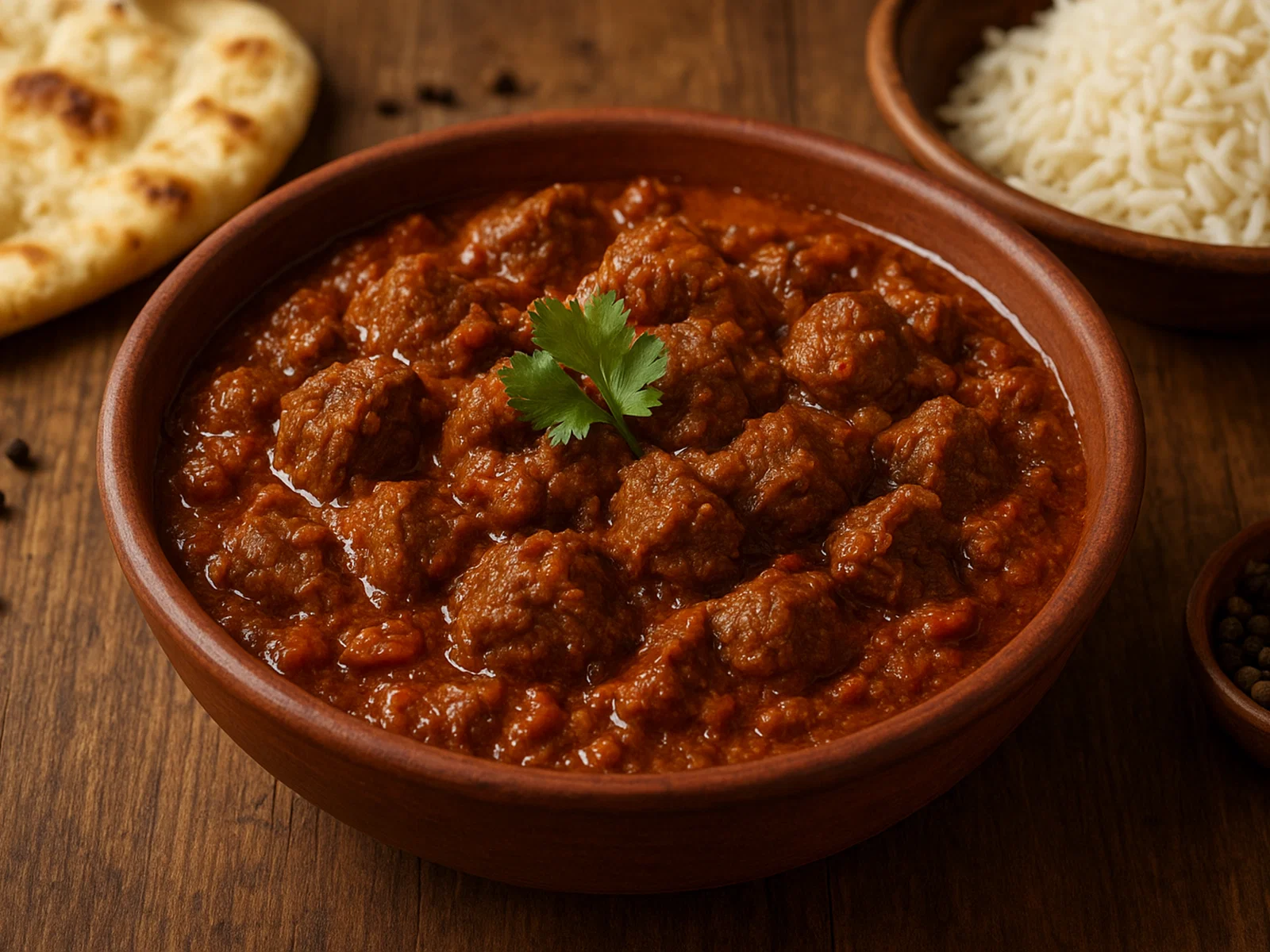 Bhuna Gosht – Trocken geschmortes würziges Lamm- oder Rindfleisch