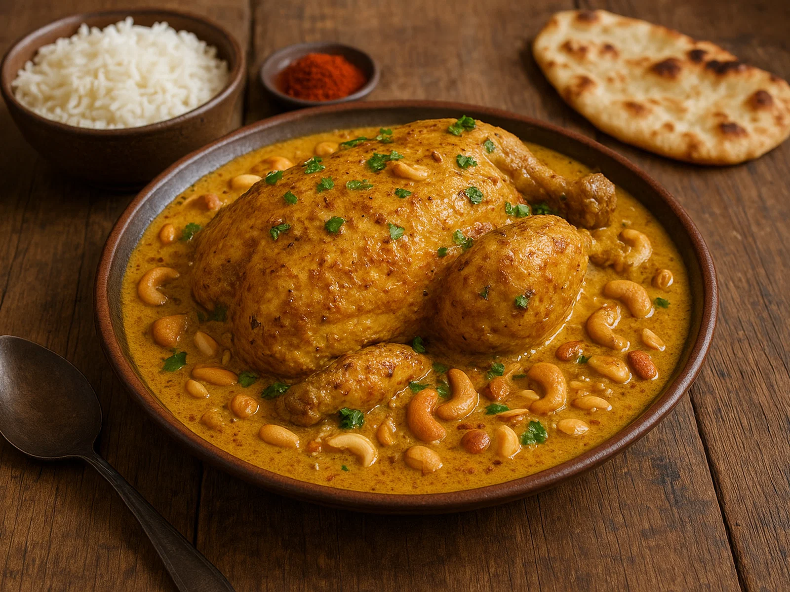 Morog Musallam – Ganzes mariniertes Huhn in reicher Sauce