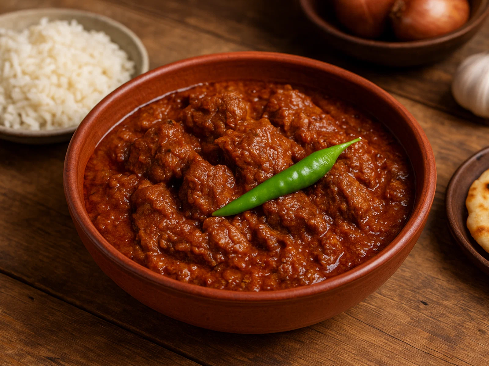 Chui Jhal – Scharfes Fleischcurry mit Chui-Wurzel