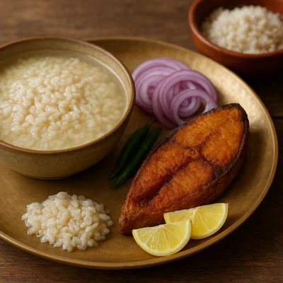 Panta Ilish – fermentierter Reis mit frittiertem Hilsa