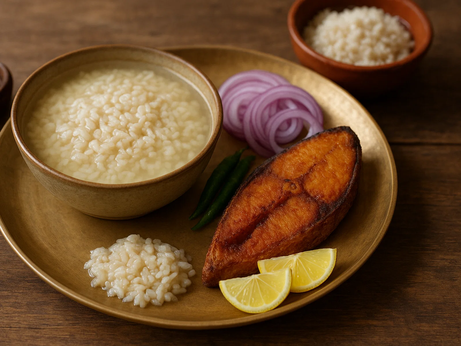 Panta Ilish – fermentierter Reis mit frittiertem Hilsa