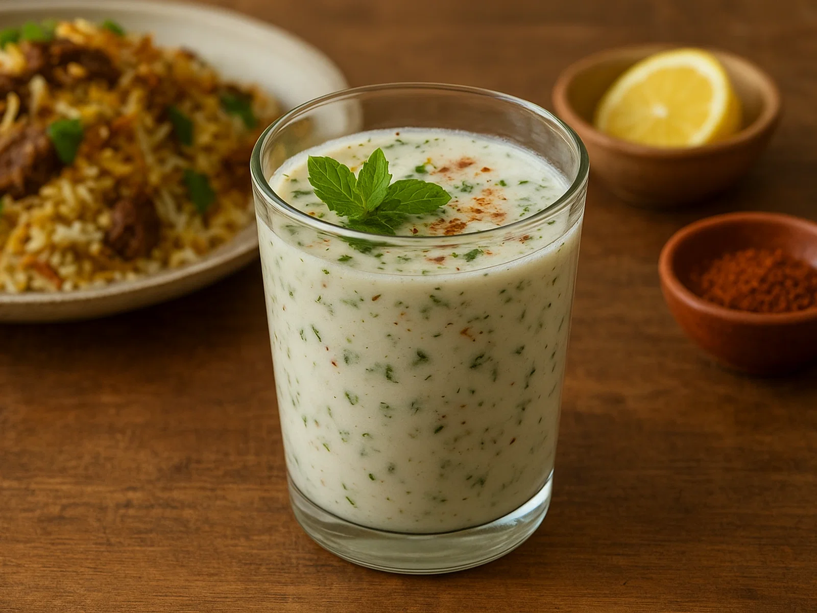 Borhani – würziges Joghurtgetränk zu Biryani