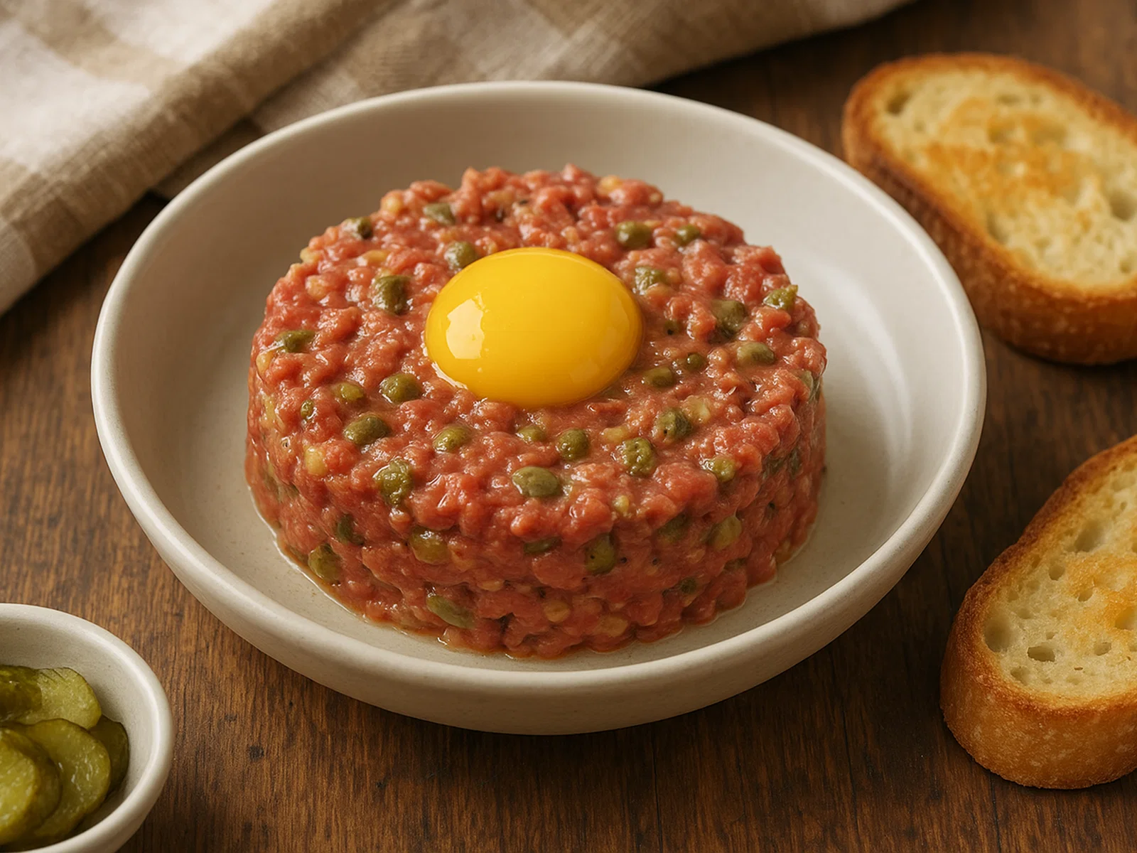 Klassisches Filet Américain (Belgisches Rindertatar)