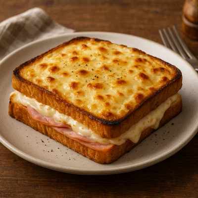 Belgischer Croque Monsieur aus dem Ofen