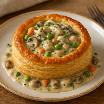 Bouchée à la Reine – Blätterteigpasteten mit Geflügelragout