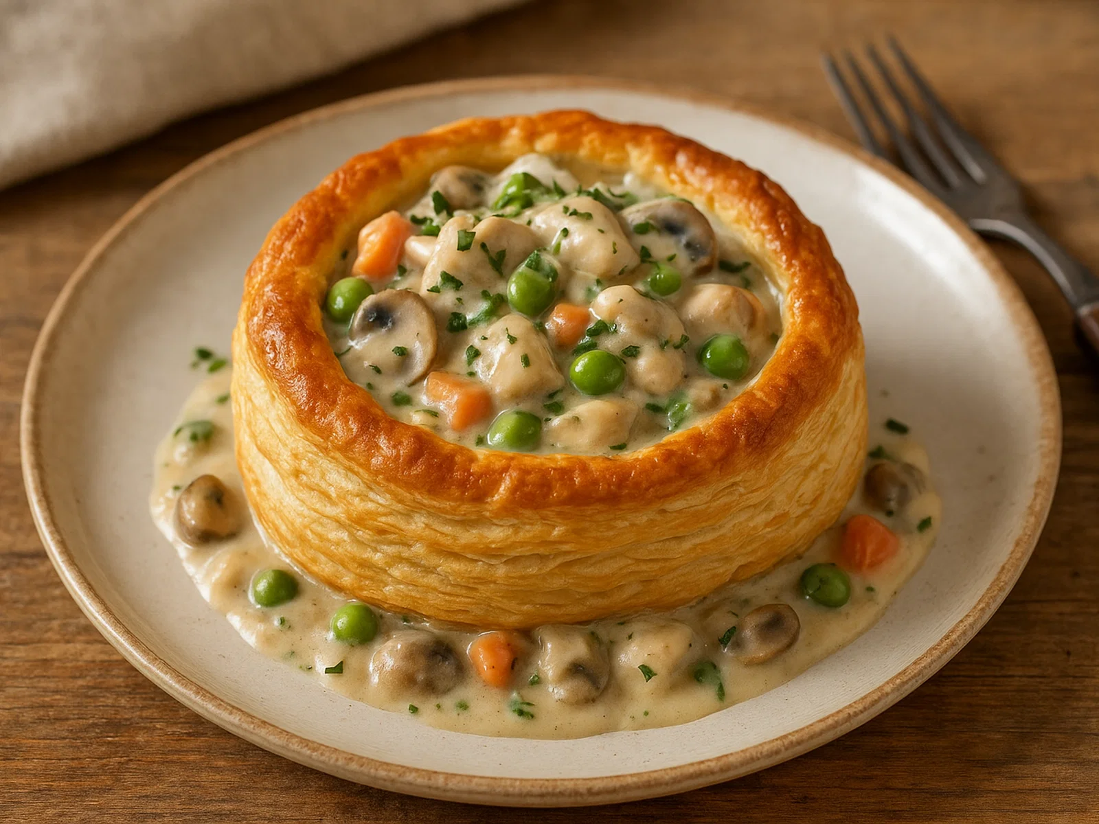 Bouchée à la Reine – Blätterteigpasteten mit Geflügelragout