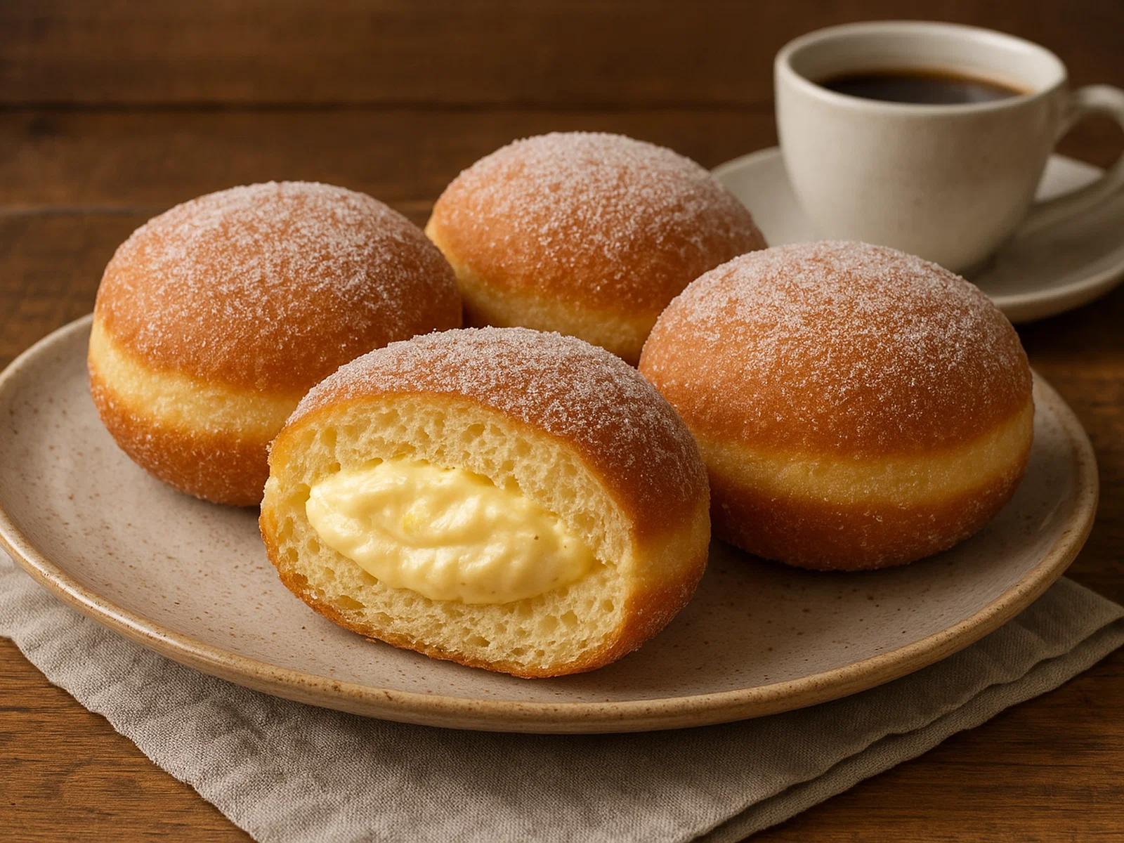 Boules de Berlin – gefüllte Berliner Krapfen mit Vanillecreme