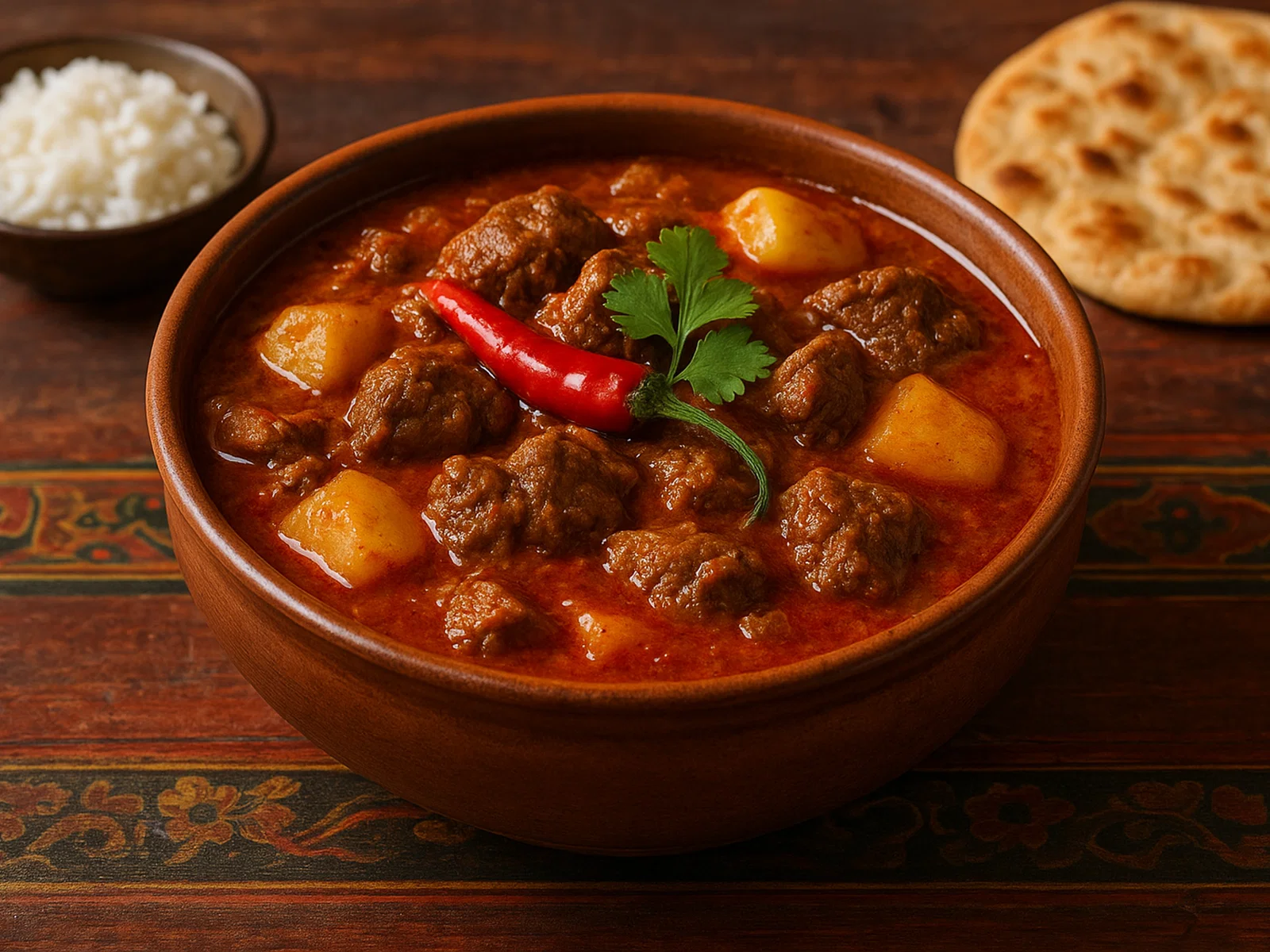 Thimphu – Scharfer Lammeintopf mit Kartoffeln