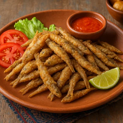 Ispi frito – frittierte Titicaca-Kleinfische