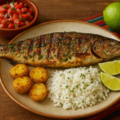 Trucha del Titicaca – Gegrillte Forelle vom Titicacasee