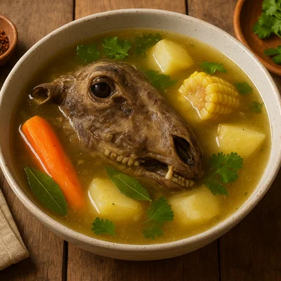 Caldo de cabeza – kräftige Brühe aus Schafskopf