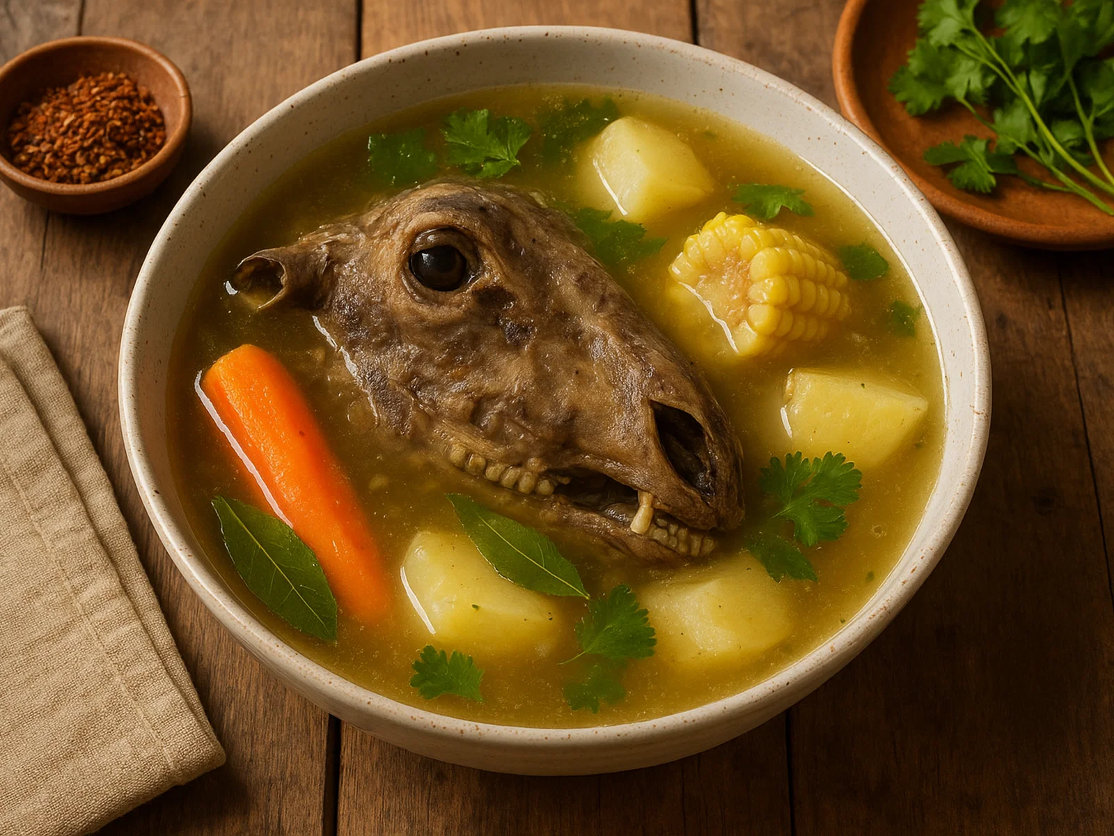 Caldo de cabeza – kräftige Brühe aus Schafskopf
