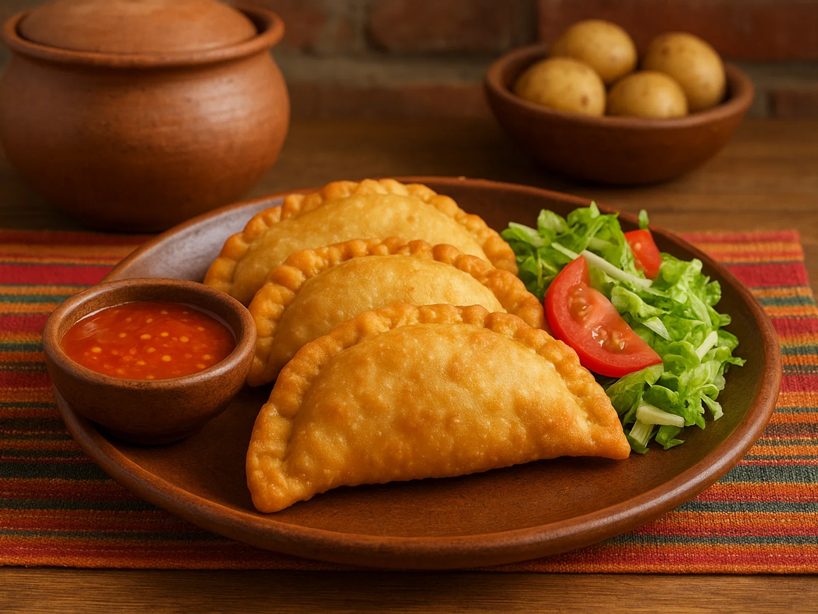 Tucumanas – bolivianische frittierte Teigtaschen