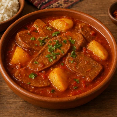 Picante de Lengua – Rinderzunge in scharfer Soße