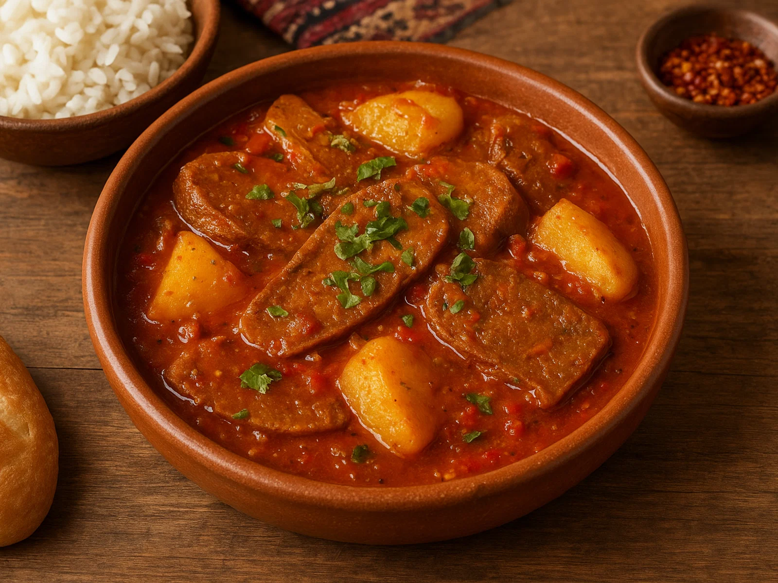 Picante de Lengua – Rinderzunge in scharfer Soße