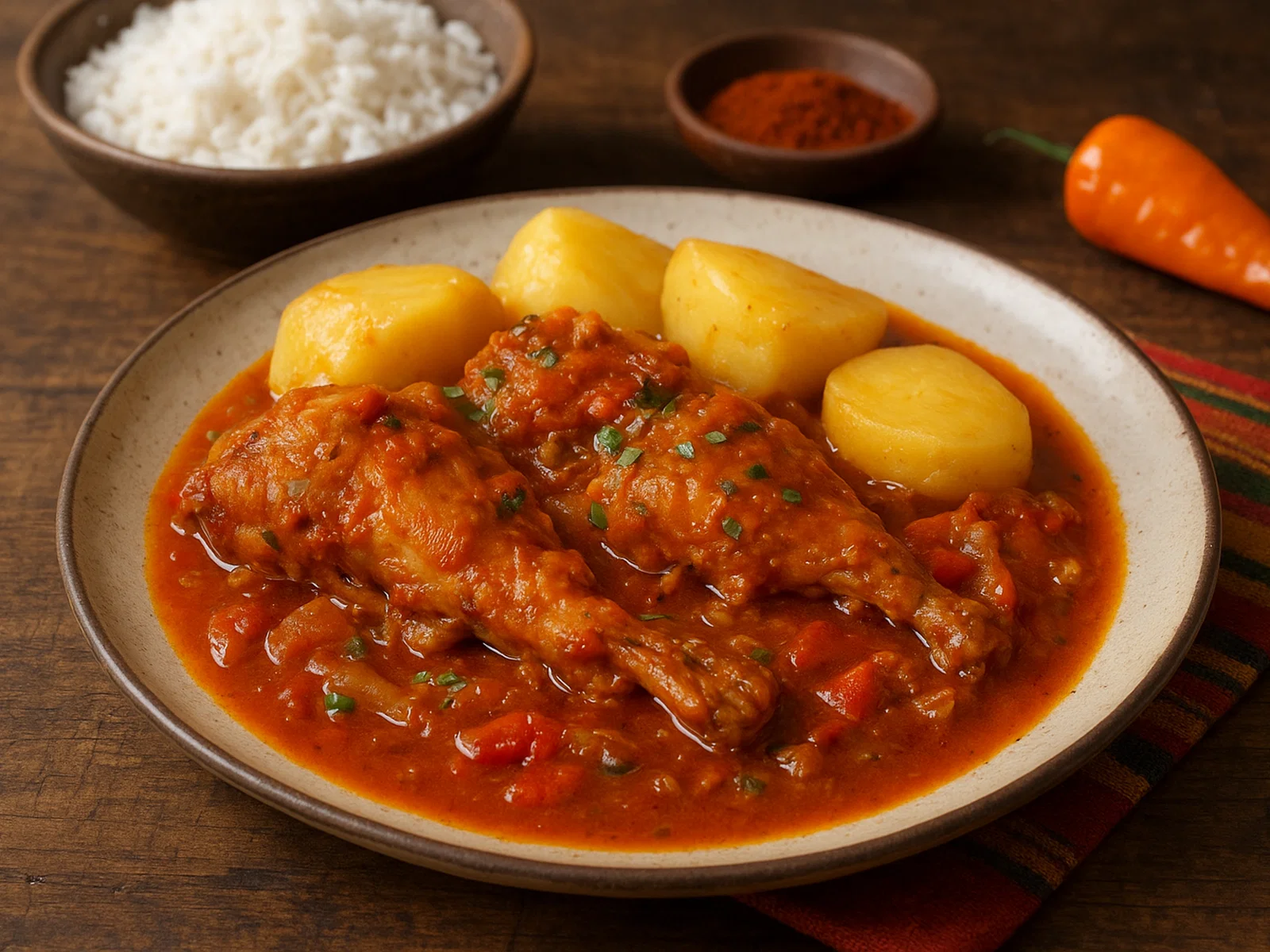 Picante de Conejo – Kaninchen in scharfer peruanischer Soße
