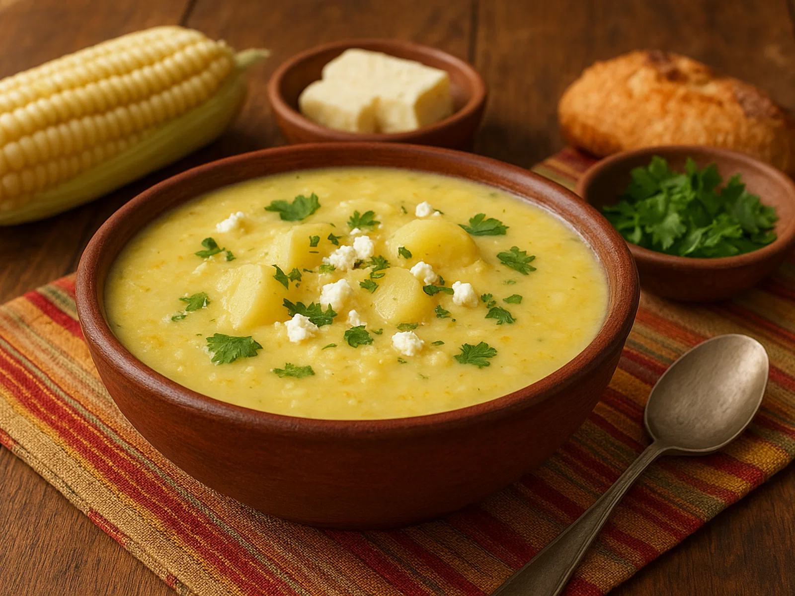 Lawa de choclo – dicke Suppe aus frischem Mais