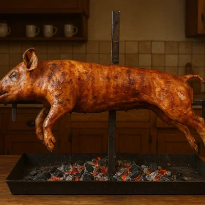 Chancho a la cruz – am Kreuz gegrilltes Spanferkel