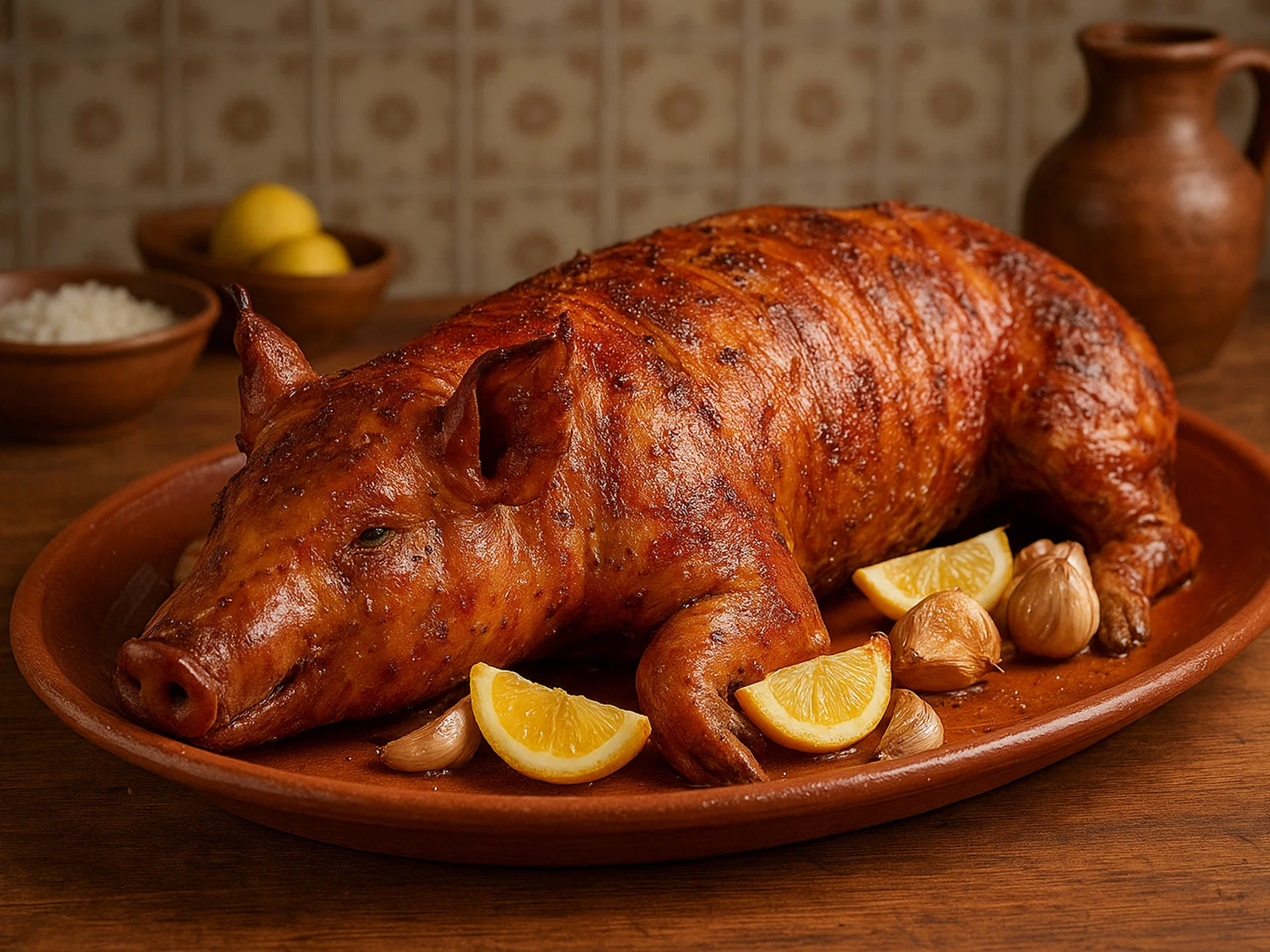 Lechón al horno – im Ofen gebratenes Spanferkel