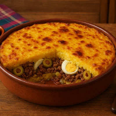 Pastel de choclo – chilenischer Maispudding-Auflauf mit Fleischfüllung