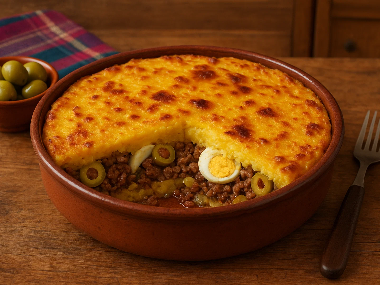 Pastel de choclo – chilenischer Maispudding-Auflauf mit Fleischfüllung