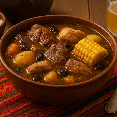 Picana navideña – bolivianische Weihnachtssuppe mit drei Fleischsorten