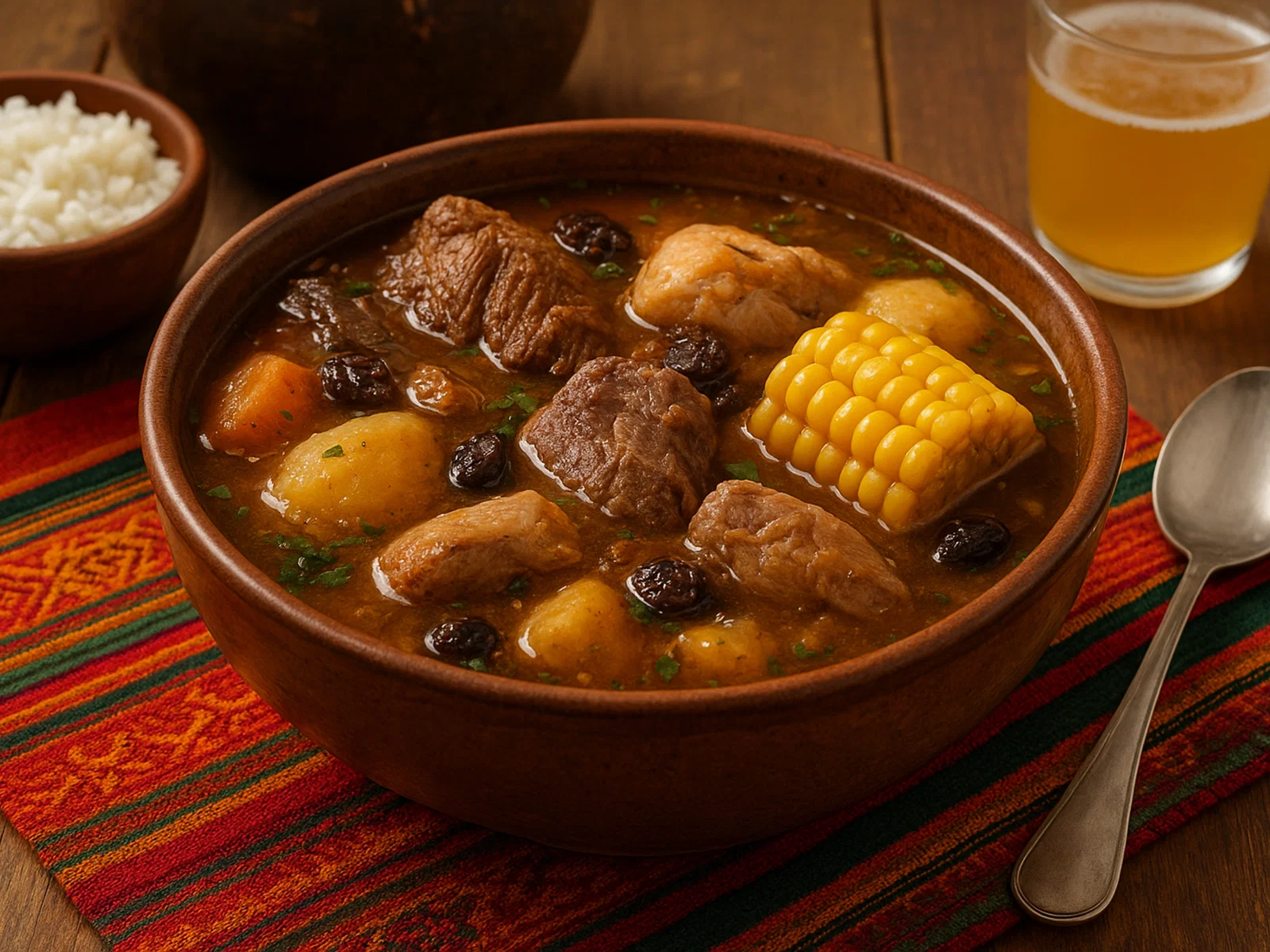 Picana navideña – bolivianische Weihnachtssuppe mit drei Fleischsorten