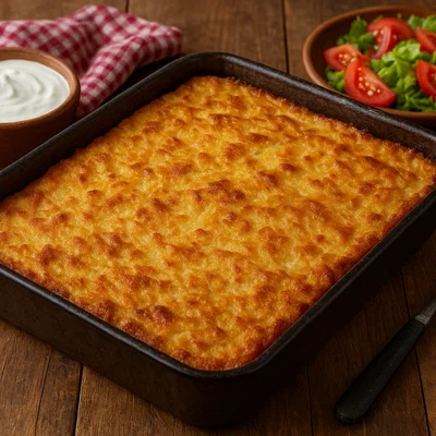 Kljukuša – Bosnischer Kartoffelauflauf aus geriebenen Kartoffeln